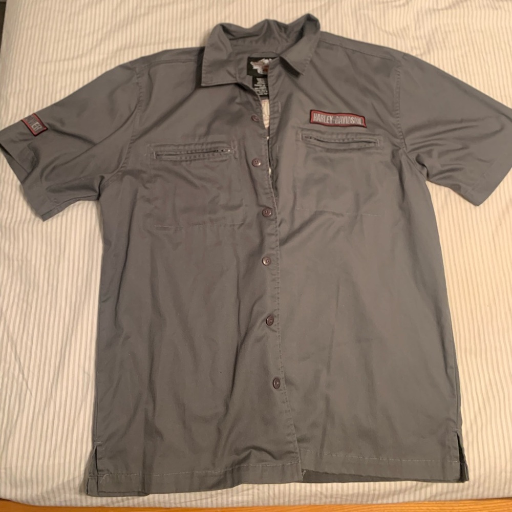 Harley Davidson Button Down Tee Shirt